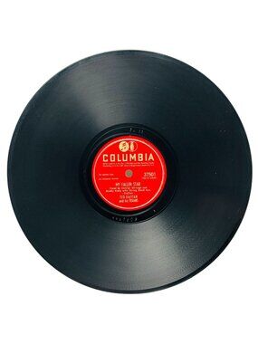 Ted Daffan My Fallen Star 10in Shellac 78 RPM Columbia Records 37501 Vintage